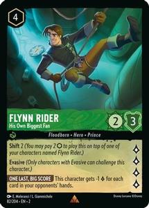 Lorcana - Flynn Rider (His Own Biggest Fan) - 82/204 - Rare - Rise of the Floodborn Discounts Sale Online