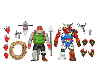 TMNT Cartoon Dirtbag And Groundchuck 2 Pack 7" Scale Action Figures Teenage Mutant Ninja Turtles Discount Eastbay