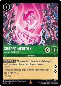 Lorcana - Cursed Merfolk (Ursula's Handiwork) - 70/204 - Rare - Into the Inklands Clearance Get To Buy