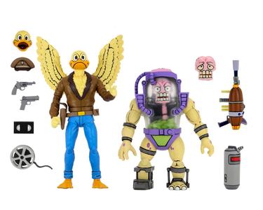 TMNT Cartoon Ace Duck And Mutagen Man 2 Pack 7" Scale Action Figures 100% Original Cheap Pice