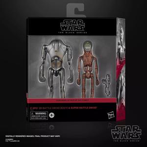 Star Wars The Black Series Star Wars: Attack of the Clones C-3PO & Super Battle Droid 2-Pack 6" Action Figures Sale Online Online