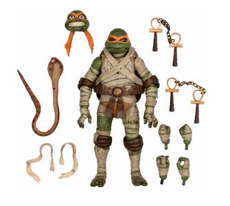 TMNT / Universal Michelangelo As The Mummy Ultimate 7 Inch Scale Action Figure Universal Monsters X Teenage Mutant Ninja Turtle Outlet Manchester Great Sale