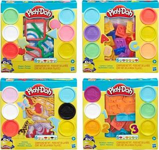 Play-Doh Numeri, Lettere, Animali e Forme - set Assortiti da 6 Vasetti con Accessori Hot Sale Cheap Pice