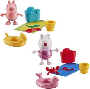 Peppa Pig in Spiaggia - Personaggi Giocattolo con Accessori Official Online