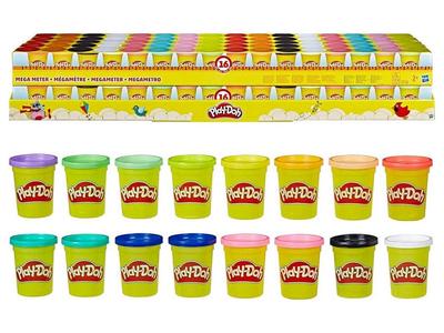 Play Doh Mega Metro, Plastilina in 16 Colorazioni Official For Sale