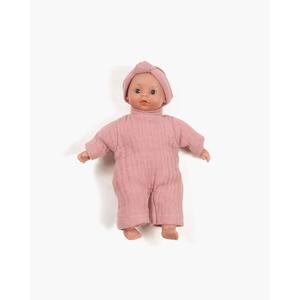 Minikane Mini Doll 17cm - Téa with light eyes in tea pink bodysuit and headband Low Pice Sale Online