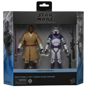 Star Wars The Black Series Mace Windu & Clone Trooper 2-Pack 6" Action Figures Discount Pay With Visa