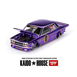 Kaido House x Mini GT - Datsun 510 Pro Street Anniversary Edition – Purple *Sealed, Possibility of a Chase* Original Cheap Online