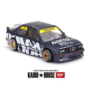 Kaido House x Mini GT - BMW M3 (E30) Kaido Works V1 – Dark Blue *Sealed, Possibility of a Chase* Clearance Affordable