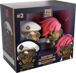 Youtooz Arcane Taskforce Caitlyn & Vi Monitor Buddiez Figures Free Shipping Low Cost