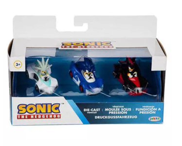 Sonic The Hedgehog Die Cast 3 Vehicle Pack For Nice For Sale