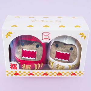 Domo-kun Daruma Doll Plushie Set Sale View