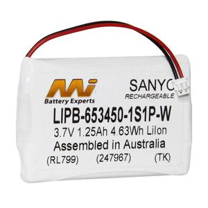 3.7V 1.25Ah High Capacity LiIon Battery with CE-W JST ZHR-2 Connector Marketable Online