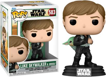 Luke SkyWalker & Grongu Star Wars Funko POP! Vinyl Figure Original For Sale