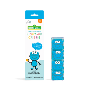 Glo Pals Light Up Cubes (4 pack) Sesame Street - Cookie Monster Discount Best Seller