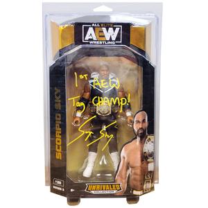 Scorpio Sky AEW Figure with Protector Case - AUTOGRAPHED Order