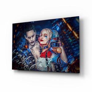 Harley Quinn and the Joker Glass Art Buy Cheap 2025