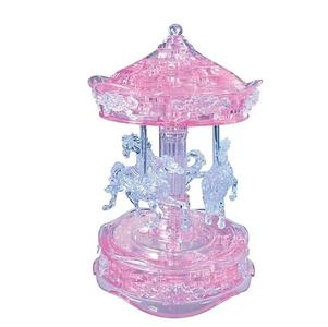 3D Crystal Puzzle Deluxe - Pink Carousel Clearance Visit New