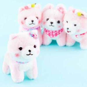 Mameshiba San Kyodai Sakura Blush Plushie  - Medium Buy Cheap Popular