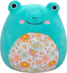 Squishmallows 7.5"Aqua Frog With Floral Belly Plush Clearance Very Cheap