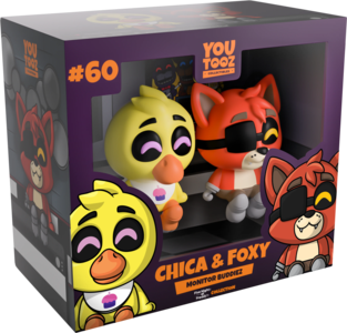 Youtooz Five Nights at Freddy's Chica & Foxy Monitor Buddiez Figures Affordable Cheap Pice