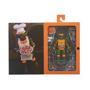 NECA Teenage Mutant Ninja Turtles Cartoon Michaelangelo (VHS) Ultimate 7” Action Figure Clearance New Arrival