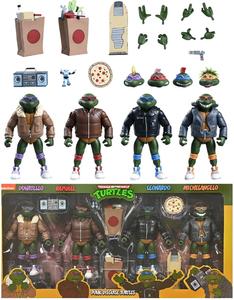 NECA Teenage Mutant Ninja Turtles Cartoon Punk Turtles (4-pack) 7” Action Figure Cheap Pice Wholesale