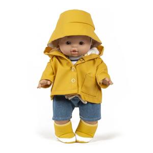 Minikane Clothing for Gordis Dolls 34cm- Yellow Waxed Rain Jacket Discount Explore