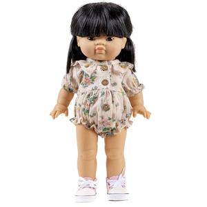 Minikane Clothing for Gordis Dolls 34cm- Emile & Ida Spring Pink Cotton Leonore Romper Cheap Sale Footlocker Pictures