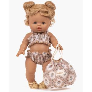 Minikane Clothing for Gordis Dolls 34cm - Alma retro 2-piece swimsuit with pouch Best Place For Sale