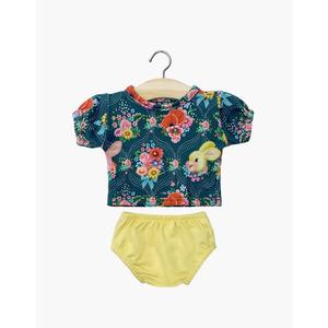 Minikane Clothing for Gordis Dolls 34cm - Lilou t-shirt set in Lapin jersey and Charlotte bloomers in vanilla jersey 2025 New