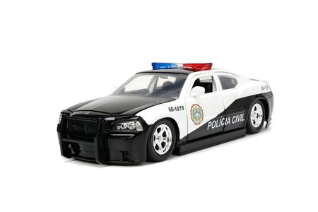 Jada Toys 1:24 Scale Fast and Furious F5 Dodge Charger Police Car Excellent Online