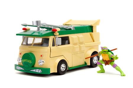 Jada Toys 1:24 Scale Teenage Mutant Ninja Turtles Party Bus with Donatello figure Free Shipping Good Selling