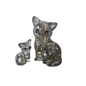 3D Crystal Puzzle - Black Cat and Kitten Browse Cheap Pice