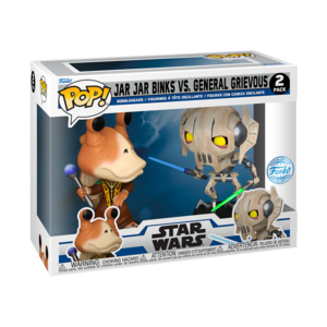 Jar Jar Binks vs. General Grievous Star Wars The Clone Wars Funko POP! 2-Pack Vinyl Figures Finishline For Sale