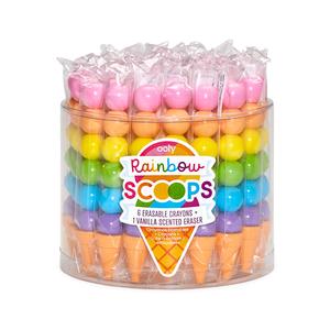 Rainbow Scoops Stacking Eraseable Crayons and Scented Eraser Cheap Lowest Pice