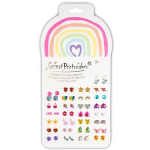Rainbow Love Sticker Earrings, 30 pairs Pay With Visa For Sale