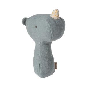 Maileg Lullaby friends, Rhino rattle - Dusty blue Buy Cheap Pice