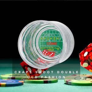 Craps Shoot Double Old Fashion, Set of 2 Cheap Sale 100% Original