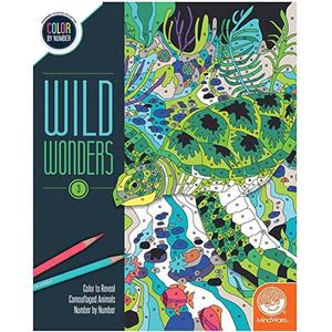 Color By Number - Wild Wonders - Book 3 Outlet Huge Surprise