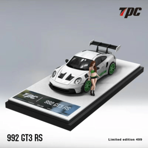 TPC - Porsche 911 GT3 RS - White & Green w/ Figure Clearance Recommend