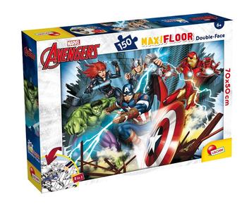 Puzzle Avengers 150 Pezzi Doppia Faccia con Lato da Colorare Clearance Genuine
