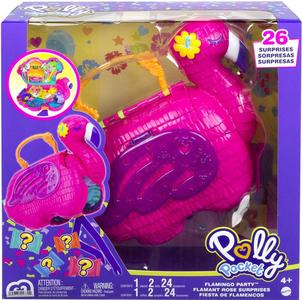 Polly Pocket, Fenicottero Rosa Mega Pignatta Party con 26 Sorprese Many Kinds Of Sale Online