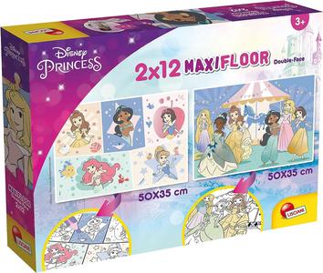 Puzzle Disney Princess 2 x 12 Tessere Grandi con lato Colorabile Outlet Extremely