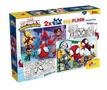 Puzzle Spidey e i suoi fantastici amici 2 x 24 Tessere Grandi con lato Colorabile Sale Online Cheap