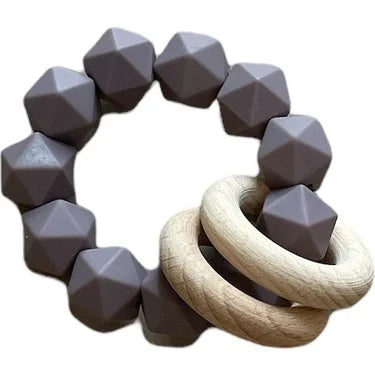 Abby Teething Rattle - Wisteria With Credit Card Free Shipping