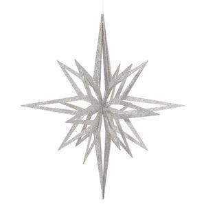 32" Silver 3D Glitter Star Outlet Buy
