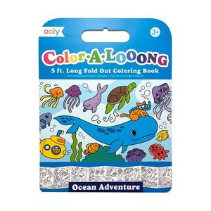 Color-A-Loong 5' Fold Out Coloring Book - Ocean Adventure Discount Supply