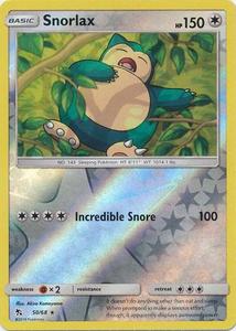 Pokemon - Snorlax - 50/68 - Rare Reverse Holo - Hidden Fates Series Pices Cheap Pice