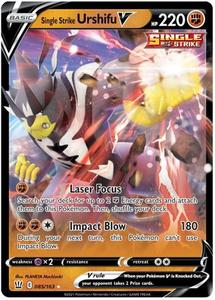 Pokemon - Single Strike Urshifu V - 085/163 - Ultra Rare - Sword & Shield: Battle Styles Singles Cheap Sale 100% Authentic